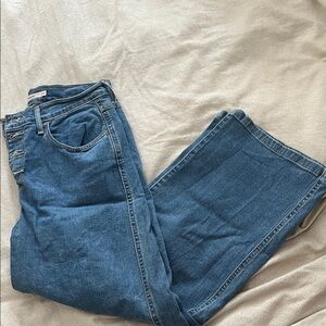 Levi’s mile high cropped wide leg jeans